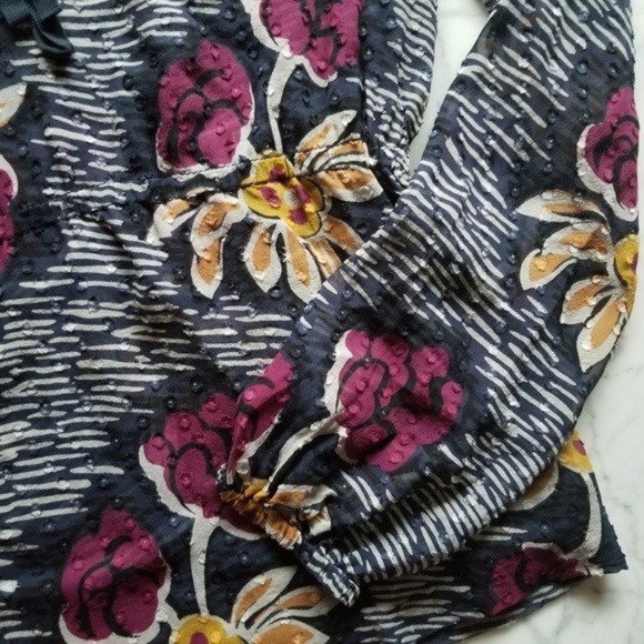 Tory Burch Floral Printed Silk Top - 0 - Picture 6 of 7